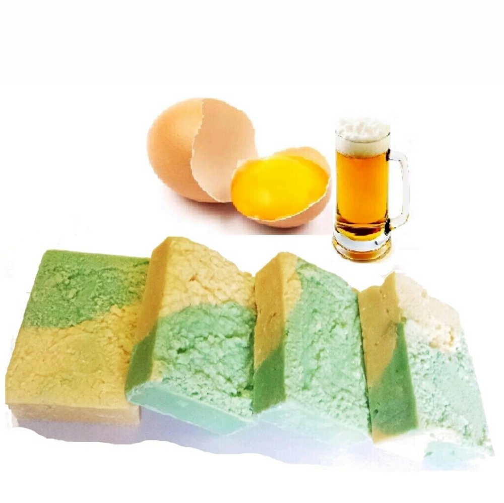 2 All Natural Egg & Beer Conditioning Shampoo Bars